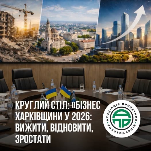 Круглий стіл «Бізнес Харківщини у 2026: вижити, відновити, зростати»